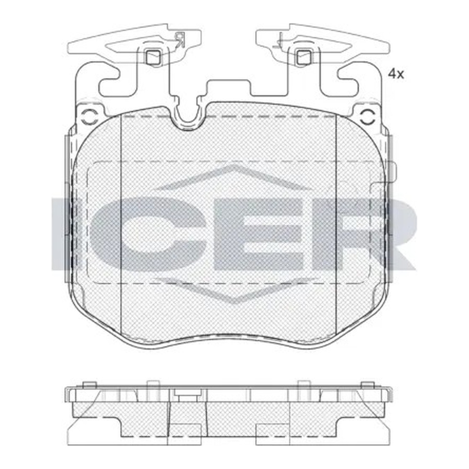 ICER 앞쪽 브레이크 패드