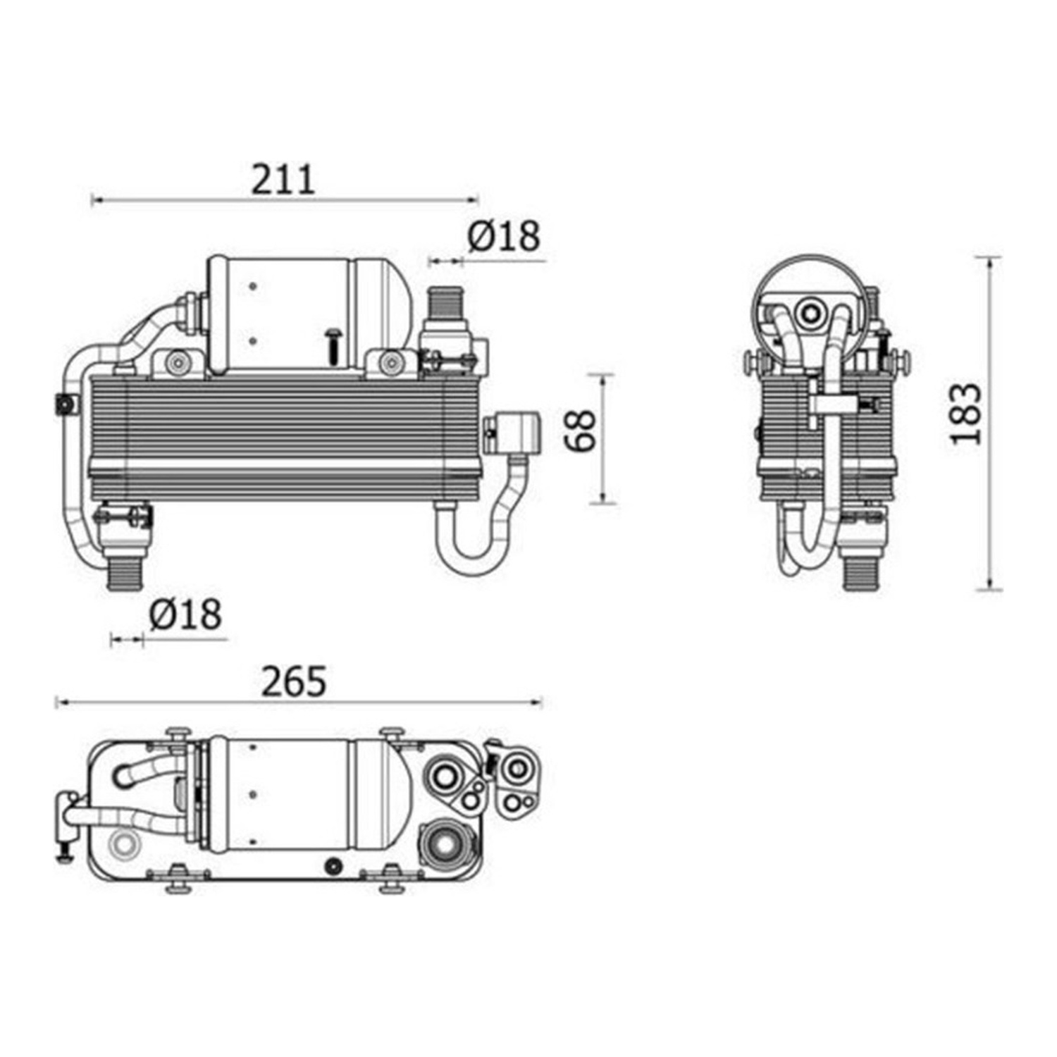 MAHLE 에어컨 콘덴서